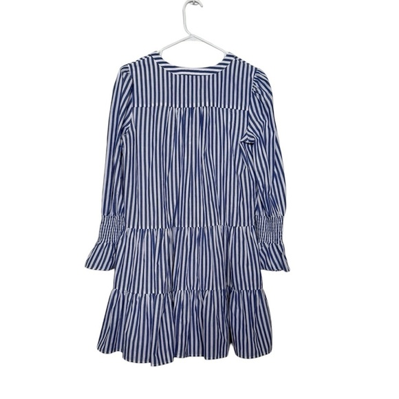 Pomander Place Blue and White Kenzo Dress Size Medium - Picture 6 of 10